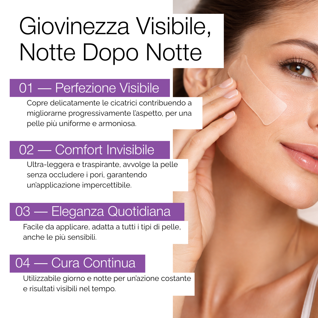 Nastro Bio-Silicone Collagene Anti-Età e Cicatrici